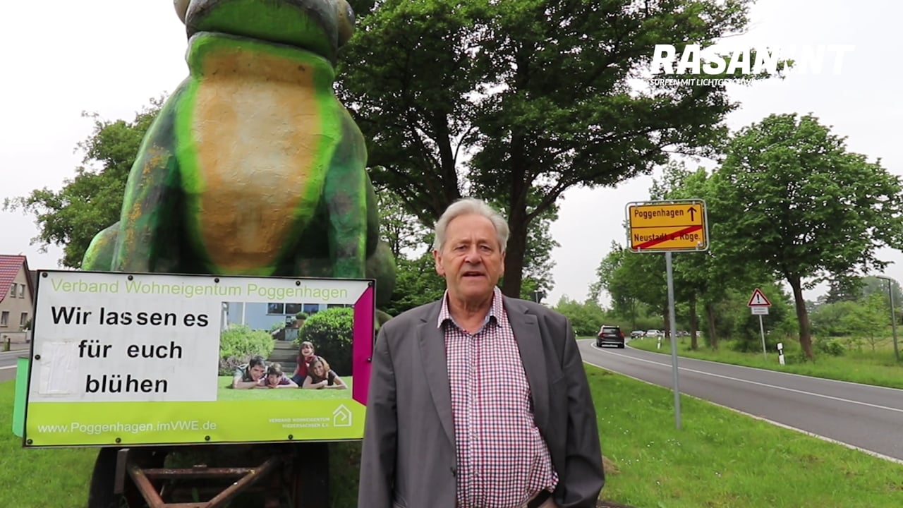 RASANNNT - Stadtwerke Aufsichtsratschef Willi Ostermann zum Ausbaustart in Poggenhagen